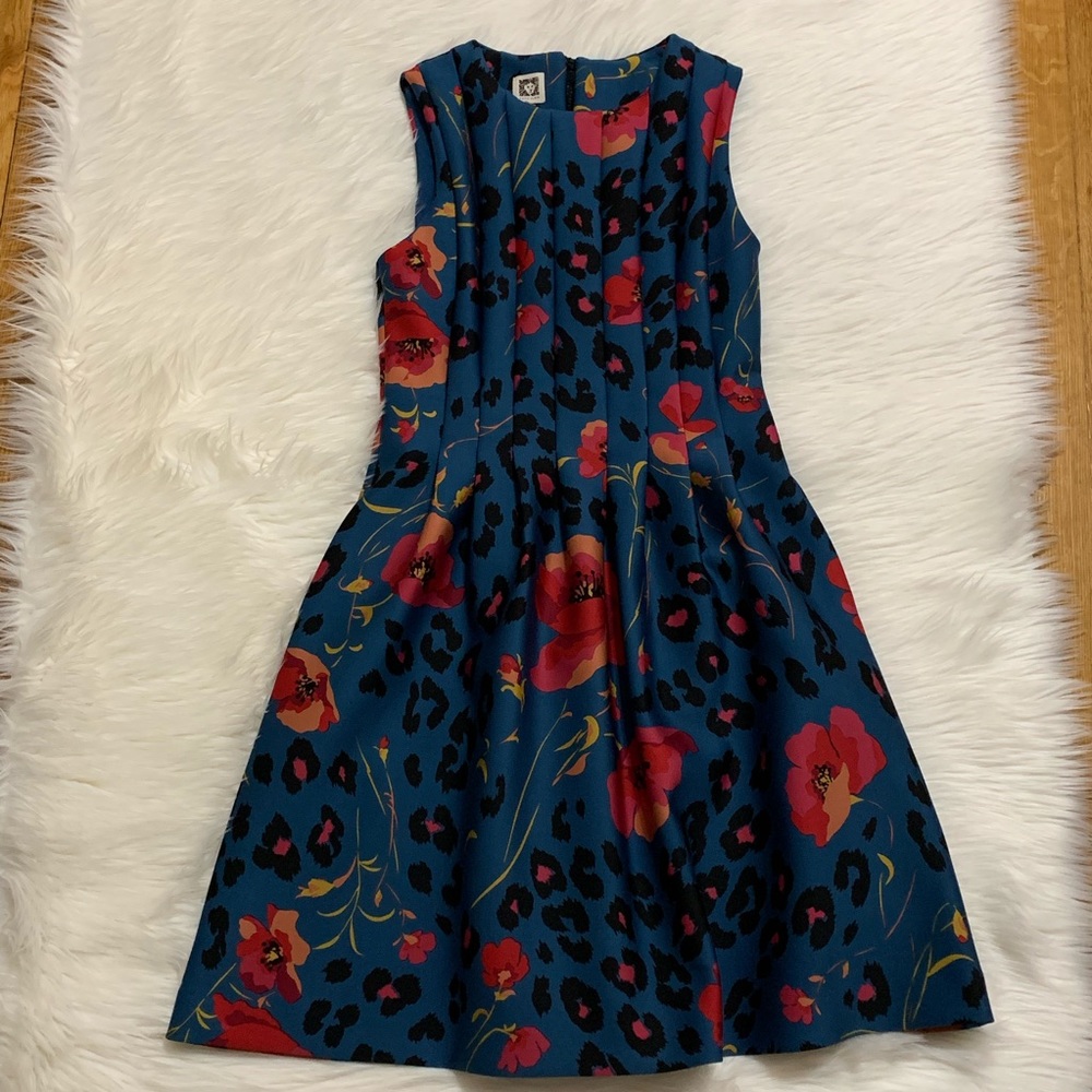 Anne Klein Floral Scuba Sleeveless Dress